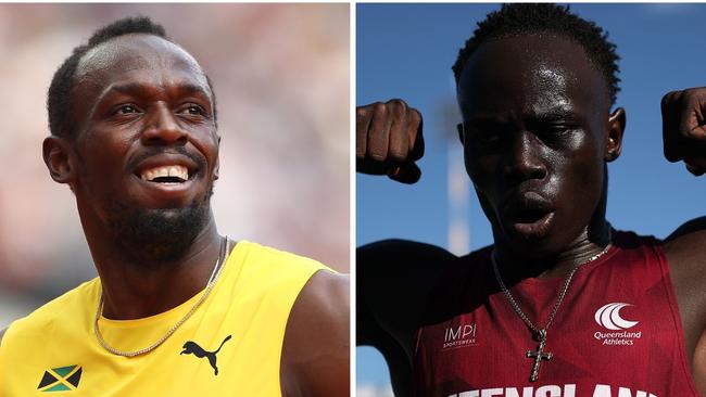 Usain Bolt and Gout Gout.