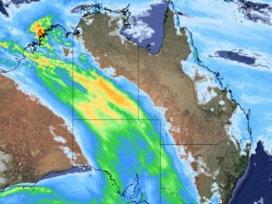 This year's first norhtwest cloud band has formed and is sweeping across the country. Picture: Weatherzone