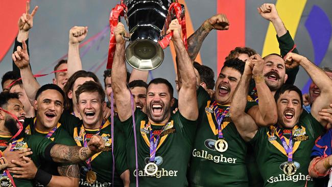 World Cup winning Australian captain James Tedesco has been axed. (Photo by Oli SCARFF / AFP)