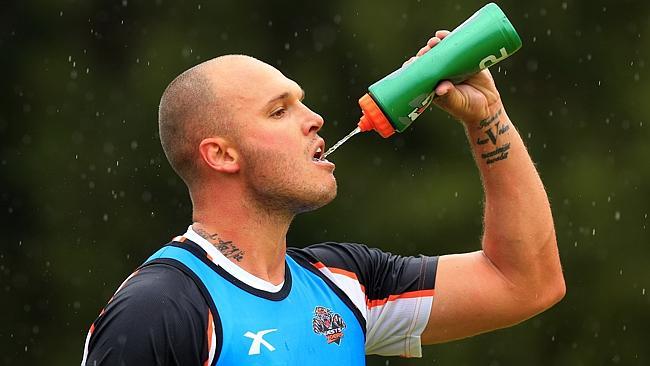 Cory Paterson, during wests Tigers pre season training at St Luke's Park, Concord. pic mark evans