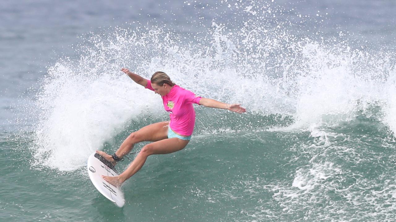 Usher Cup Finals at Snapper Rocks Winner Macy Callaghan. 30 January 2022 Coolangatta Picture by Richard Gosling