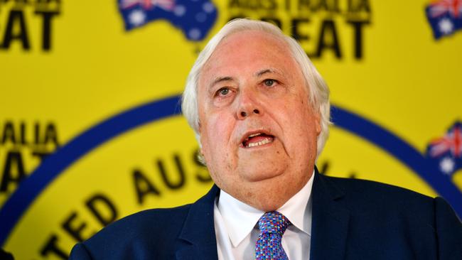 Clive Palmer’s lawyers argue Western Australia’s hard border closure is unconstitutional because it excludes people from all other Australian states. Picture: Alix Sweeney