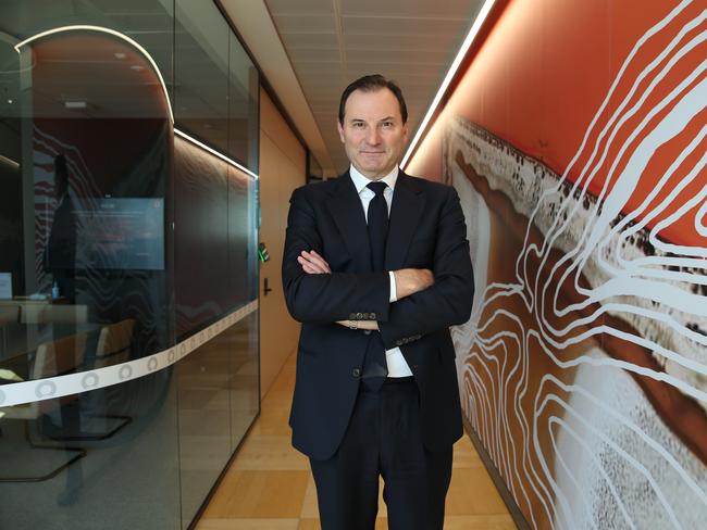 16/02/2023. Origin Energy Managing Director Frank Calabria, as the company releases profit results, photographed at their offices in Barangaroo in Sydney. Britta Campion / The Australian