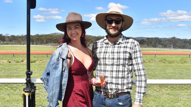 Brooke McNamara and Matt Dowling from Caloundra at the 2021 Stanthorpe Races. Photo: Madison Mifsud-Ure / Stanthorpe Border Post