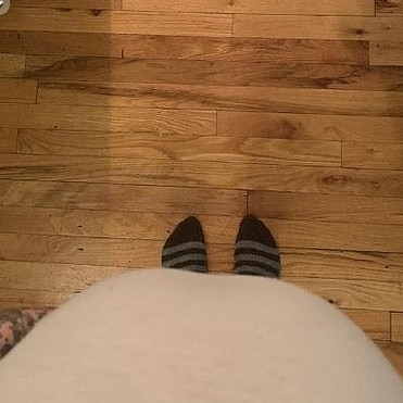 Domino Kirke documents her pregnancy after two miscarriages