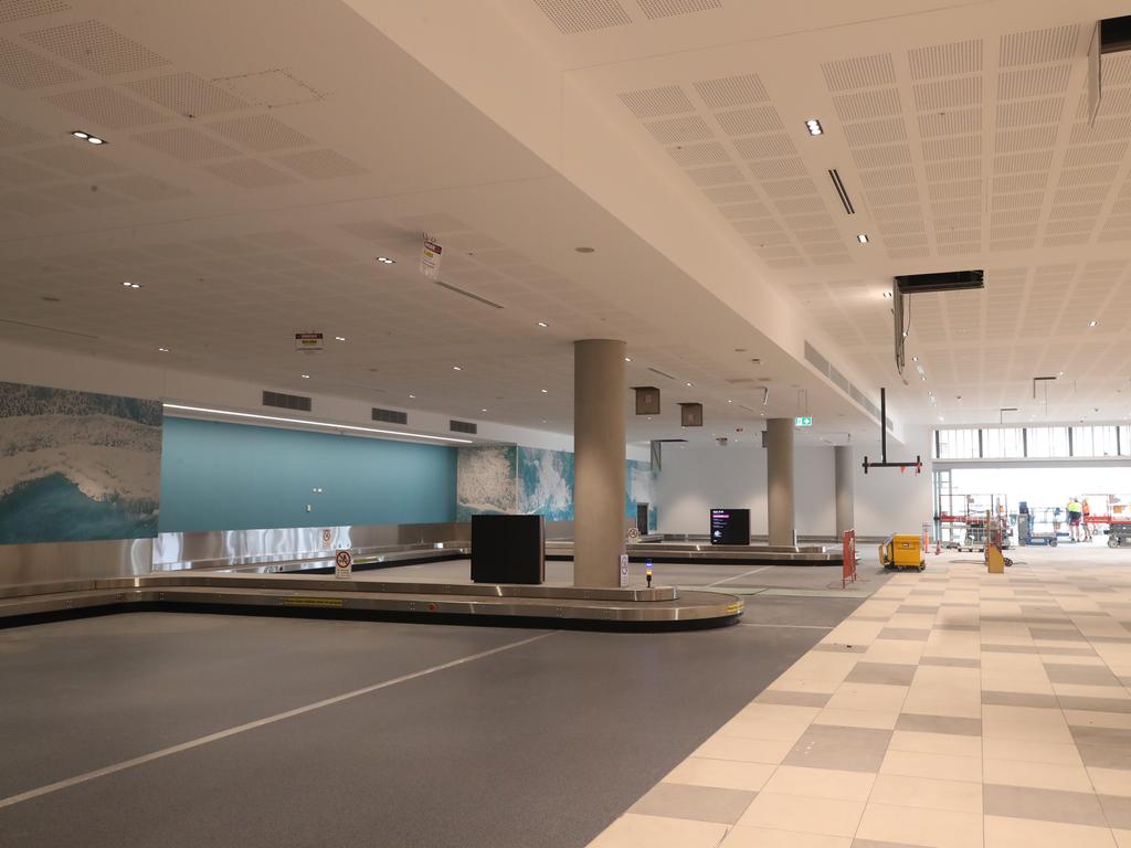 The baggage reclaim area. Picture: Glenn Hampson.