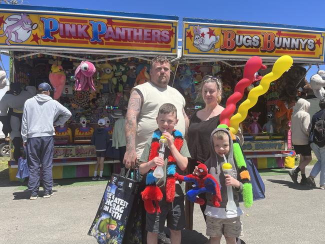 Cory Freeman and Nicole Brooks with Cadence and Levi