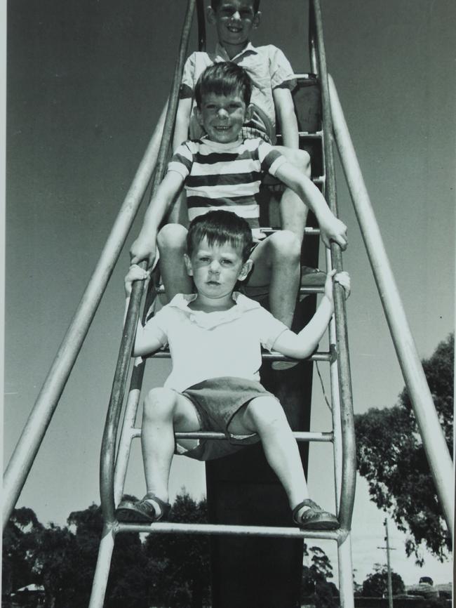 Terry Floyd with his brother Ray (top) and Daryl (bottom).