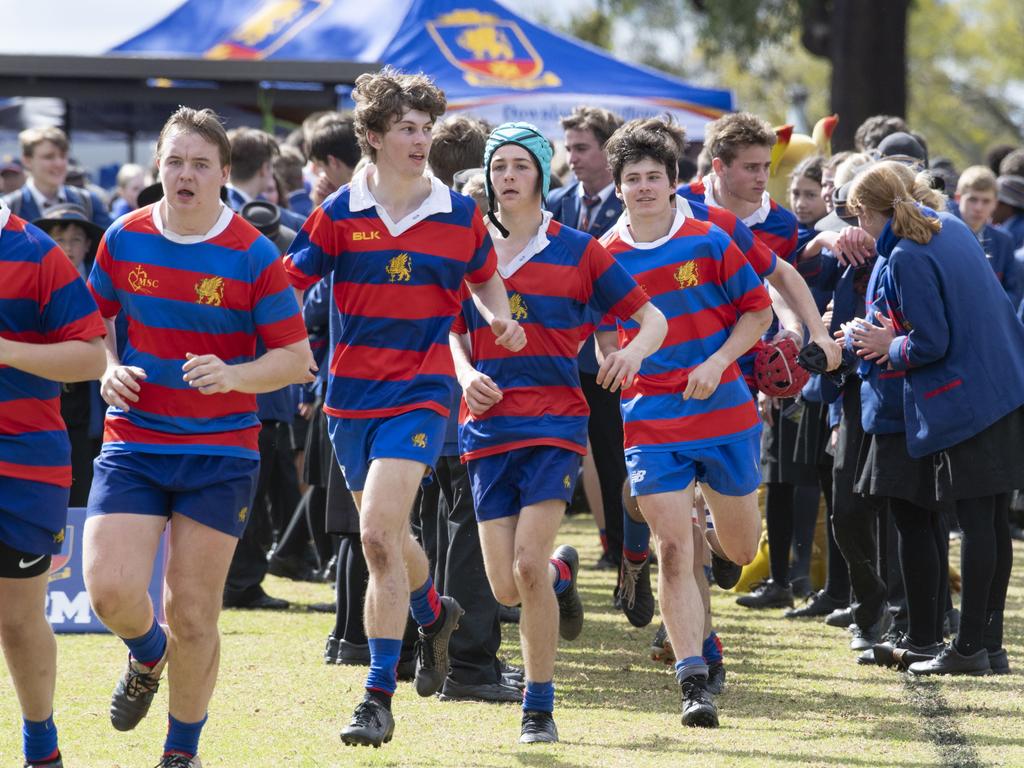 Second XVs Downlands vs TGS. O'Callaghan Cup day at Downlands College. Saturday, August 6, 2022. Picture: Nev Madsen.