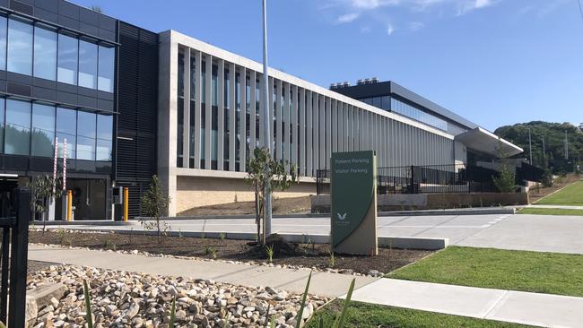 The $100m Wyvern Private Hospital at Terrey Hills on Friday — the day of its official opening. Picture: Jim O’Rourke