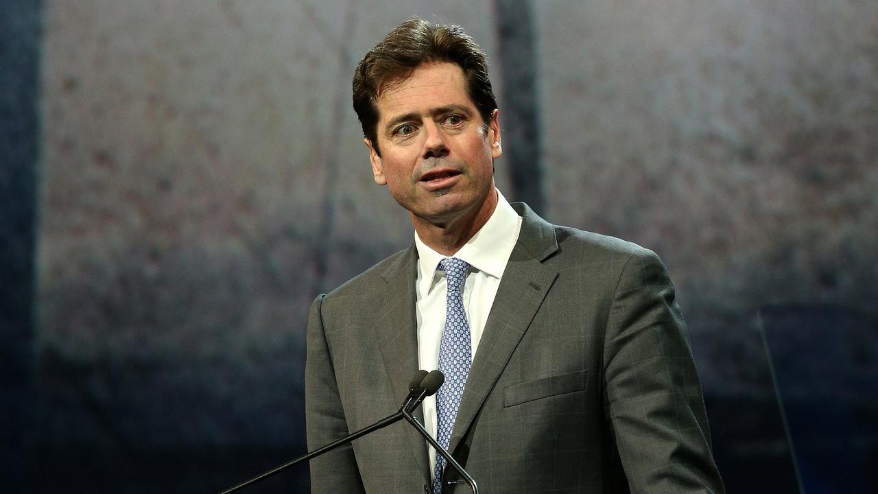 AFL CEO Gillon McLachlan has stood by the league’s sanctions for Melbourne. Photo: Hamish Blair/AAP Image. 