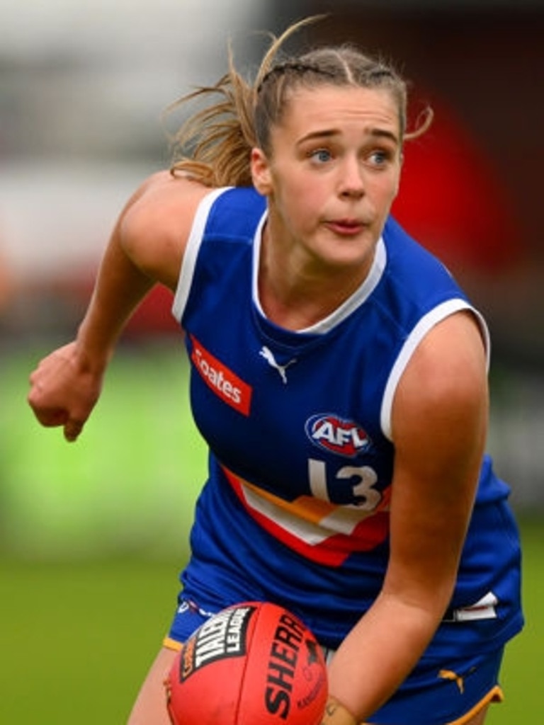 <!DOCTYPE html PUBLIC "-//W3C//DTD HTML 4.0 Transitional//EN" "http://www.w3.org/TR/REC-html40/loose.dtd"><html><body><p>Georgia Brisbane is heading to Fremantle as pick 14. (Photo by Morgan Hancock/AFL Photos)</p></body></html>