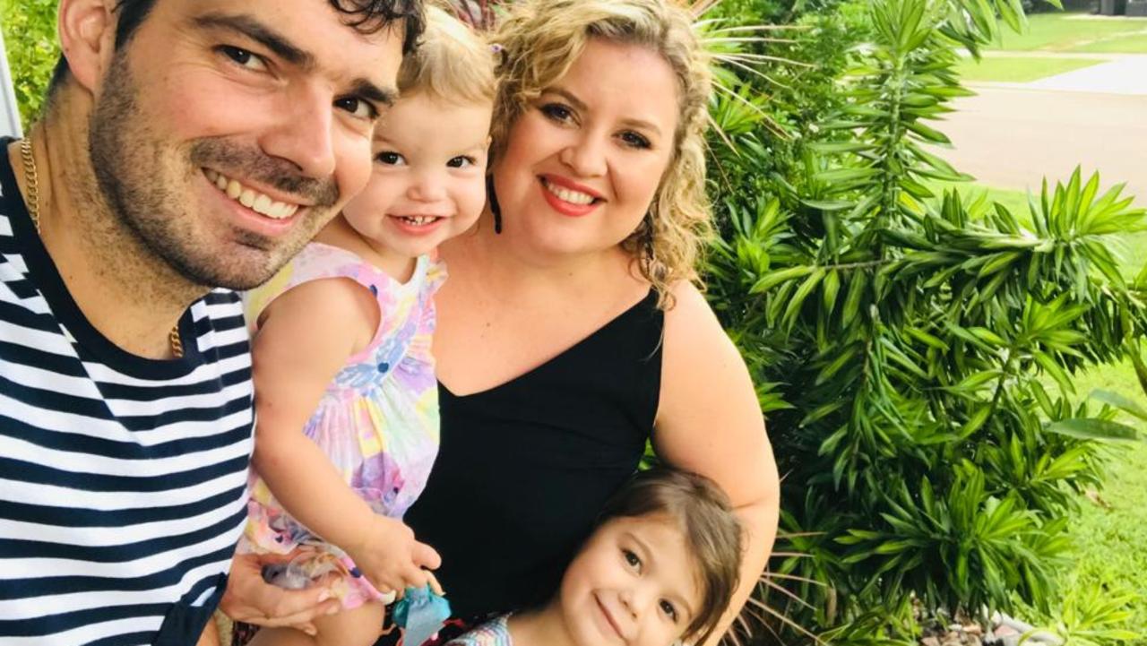 Daniel and Natalie Bridson, of the Northern Territory, and their daughters Ella, 5, and Lily, 2, recently bought an investment unit in Townsville’s sought-after suburb of North Ward. Supplied.