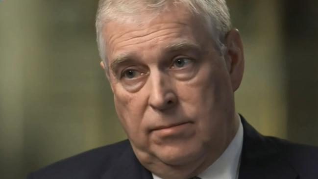 Prince Andrew during his BBC interview. Picture: BBC