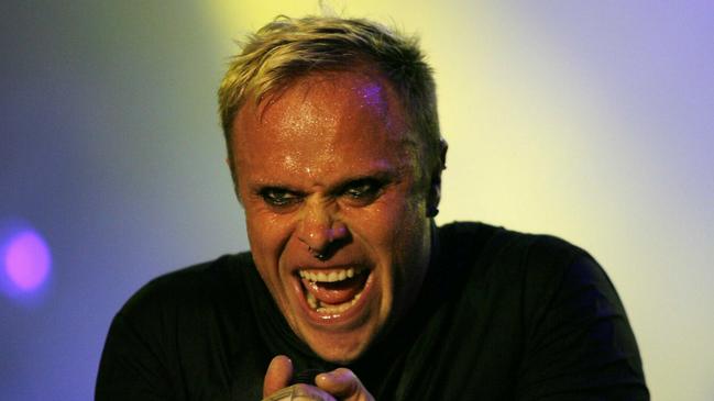 Keith Flint of British band Prodigy performs on stage at the Open Air Festival in Frauenfeld, Switzerland in 2007. Picture: AP