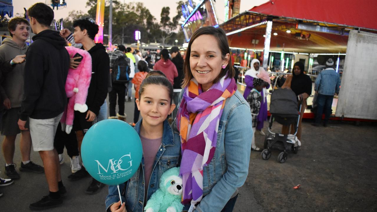 Ella and Nicole Flemming at the Gatton Show on Saturday, July 22, 2023. Picture: Peta McEachern