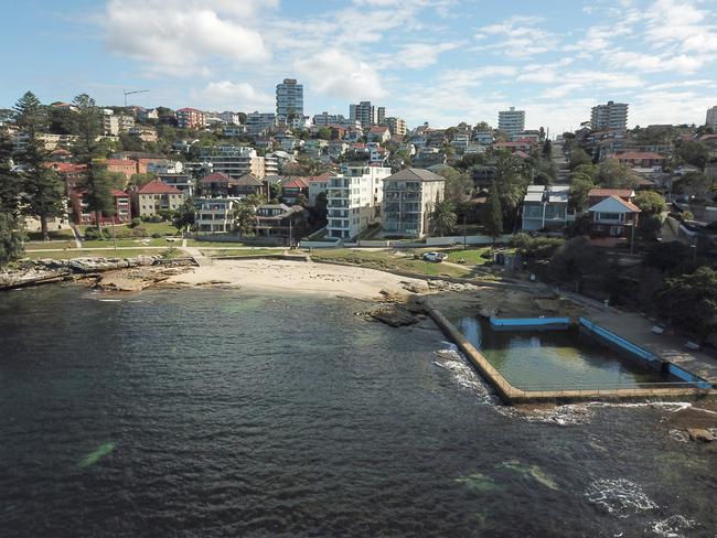 Fairlight Beach and rock pool. Picture Manly Daily