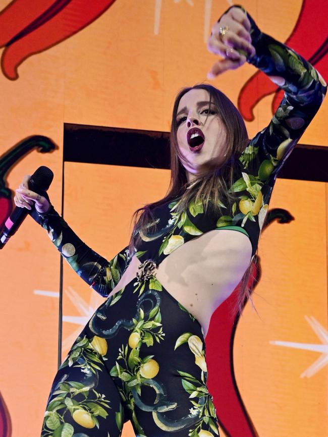 Italy’s Angelina Mango. Picture: Jeff Spicer/Getty Images
