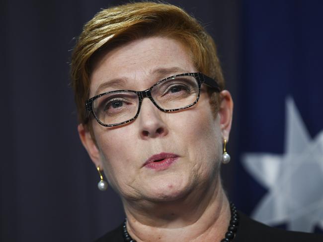 Foreign Minister Marise Payne said discussions were occurring over how to get goods into supermarkets more quickly. Picture: AAP