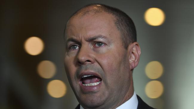 Australian Federal Treasurer Josh Frydenberg said Labor was continuing to stand in the way of tax cuts. Picture: AAP Image/Lukas Coch