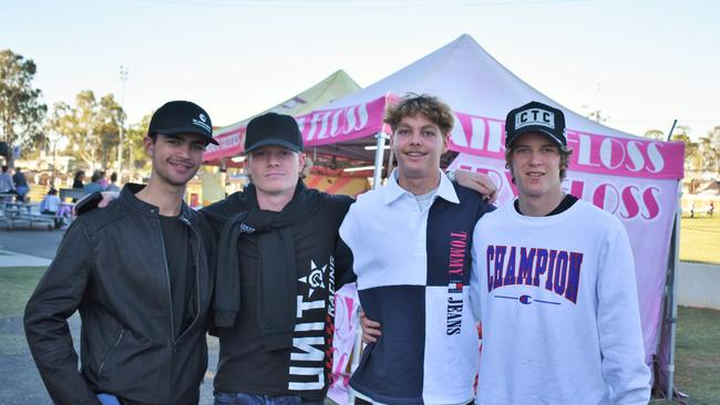 Adam Zischke, Tait Villis, Lachlan Harrison, and Jackson Lloyd at the 106th Gatton Show on Saturday, July 22. 2023. Picture: Peta McEachern