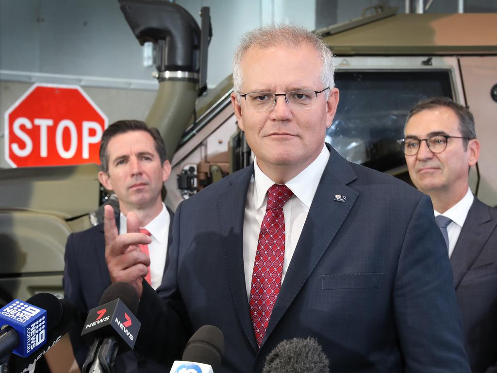 Prime Minister Scott Morrison in Adelaide last week. Picture: NCA NewsWire / Dean Martin