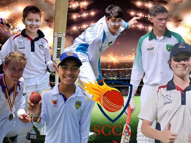 Sunshine Coast's top junior cricketers so far this season. Pictures: Facebook, Matt Mayo Sports Photography and Contributed.