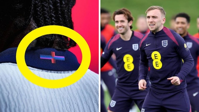Nike have altered England's flag for their Euros kit.