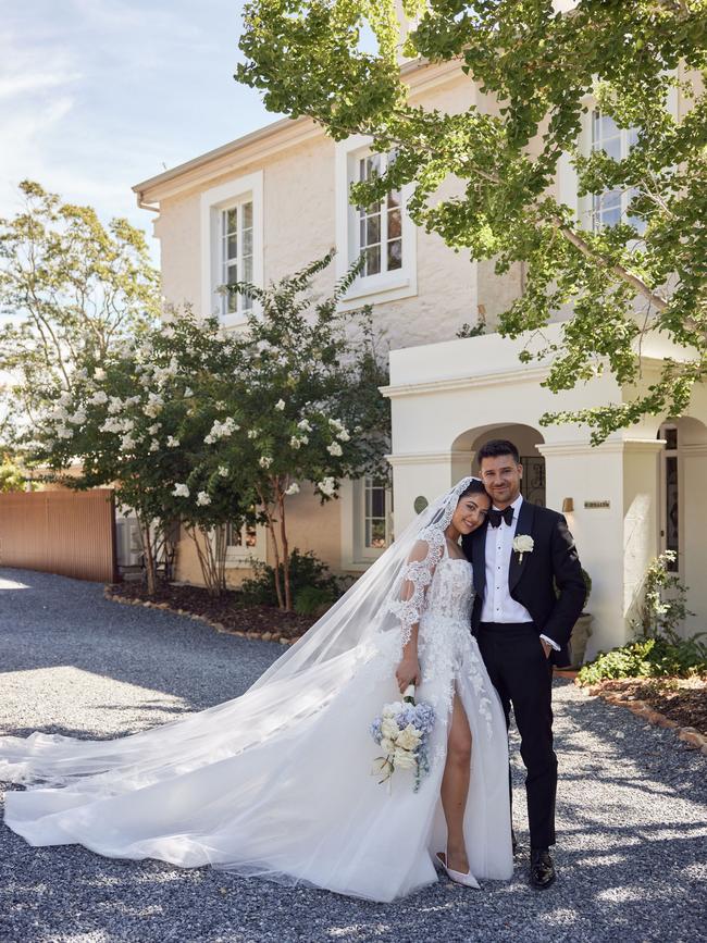 Sara Shahin exchanged vows with partner of six years, Jonas Humaidi. Picture: Lost in Love Photography