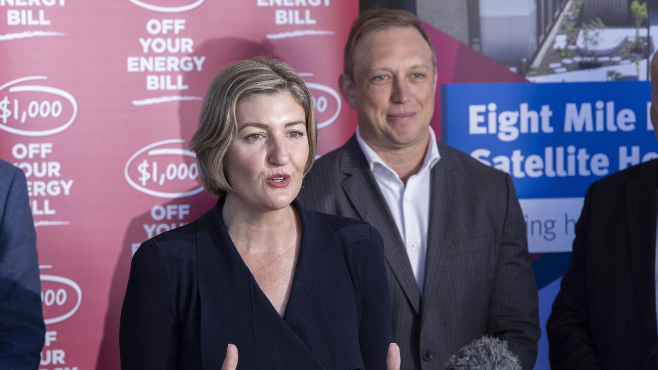 Health Minister Shannon Fentiman with Premier Steven Miles at the Eight Mile Plains Satellite Hospital community open day on Sunday. Picture: Richard Walker