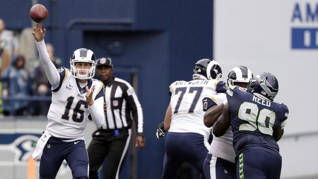 Jared Goff has been red-hot for the Rams. Picture: AP