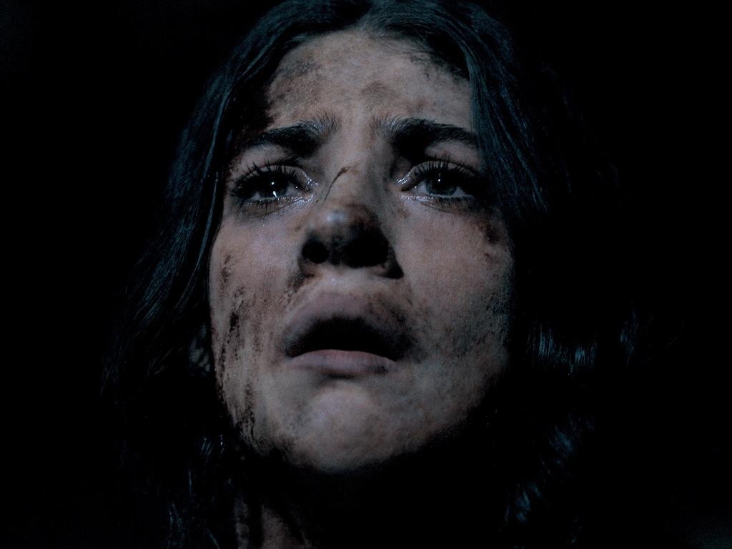 Ella Rubin in the horror movie Until Dawn.