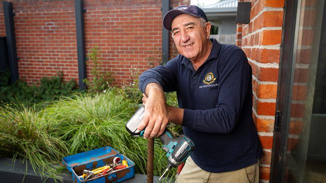 Eric Farraro, 65, picked up part-time work after retiring. Picture: Mark Stewart