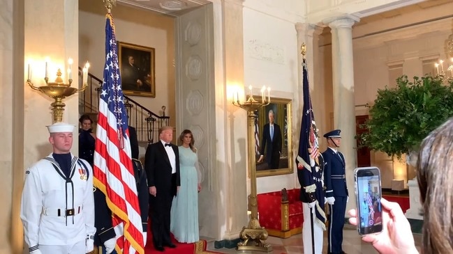 PM and Jenny Morrison with US President and First Lady before White House dinner