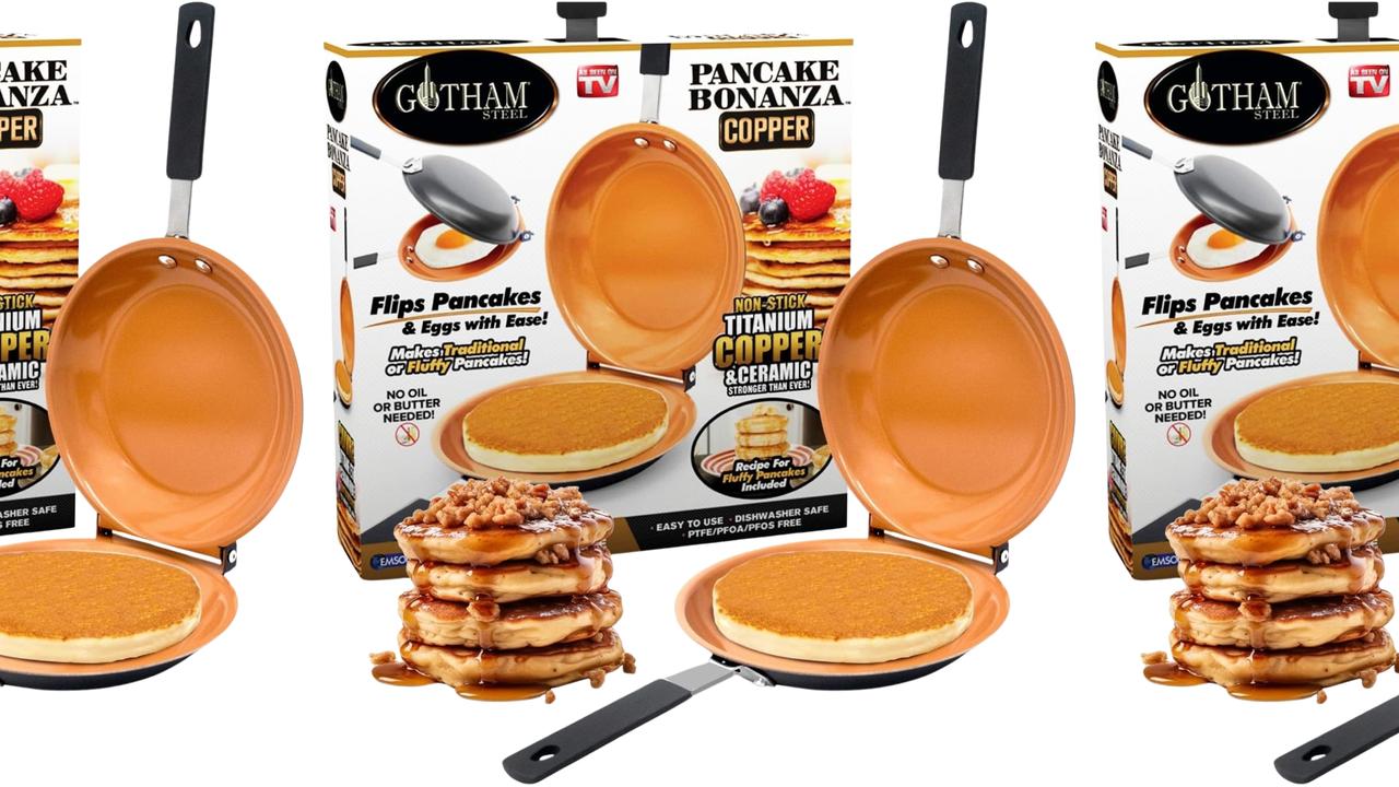 Gotham Steel Double-Sided Pancake Pan. Picture: Amazon Australia.