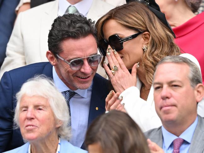 The former co-stars enjoyed all the action court side. Picture: Karwai Tang/WireImage