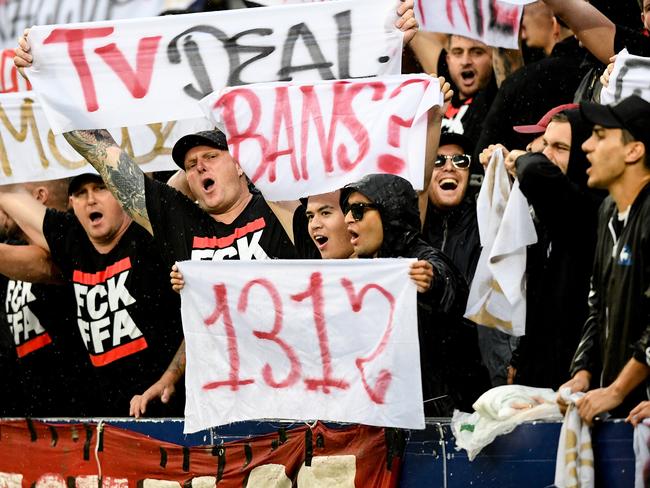 A photo of spectators inside the RBB zone during Sunday’s Derby.