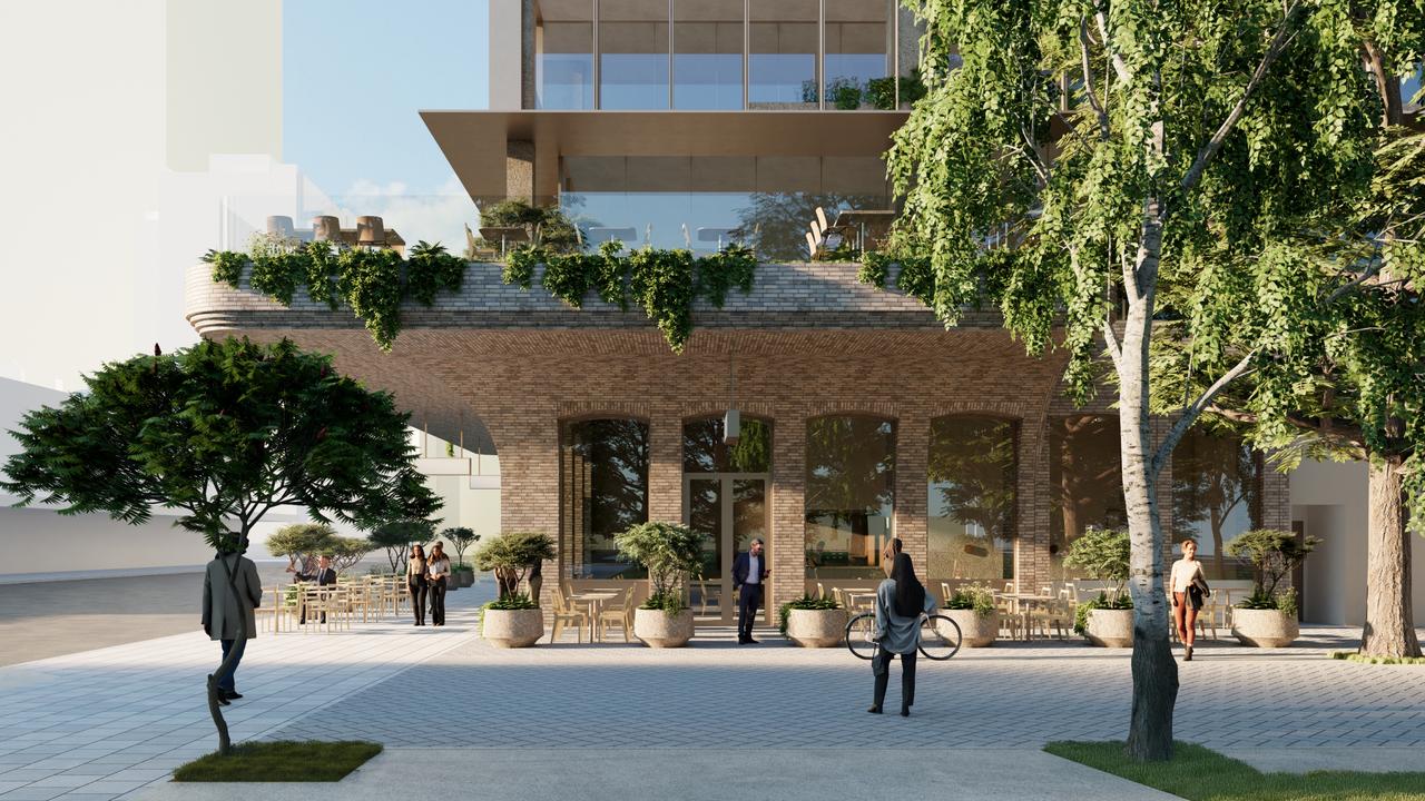 Artist's impression of the student accommodation tower on Pulteney St. Picture: Intro Pty Ltd