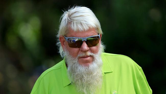 JACKSONVILLE, FLORIDA - OCTOBER 04: John Daly walks off the second hole during the first round of the Constellation FURYK &amp; FRIENDS 2024 at Timuquana Country Club on October 04, 2024 in Jacksonville, Florida. Sam Greenwood/Getty Images/AFP (Photo by SAM GREENWOOD / GETTY IMAGES NORTH AMERICA / Getty Images via AFP)