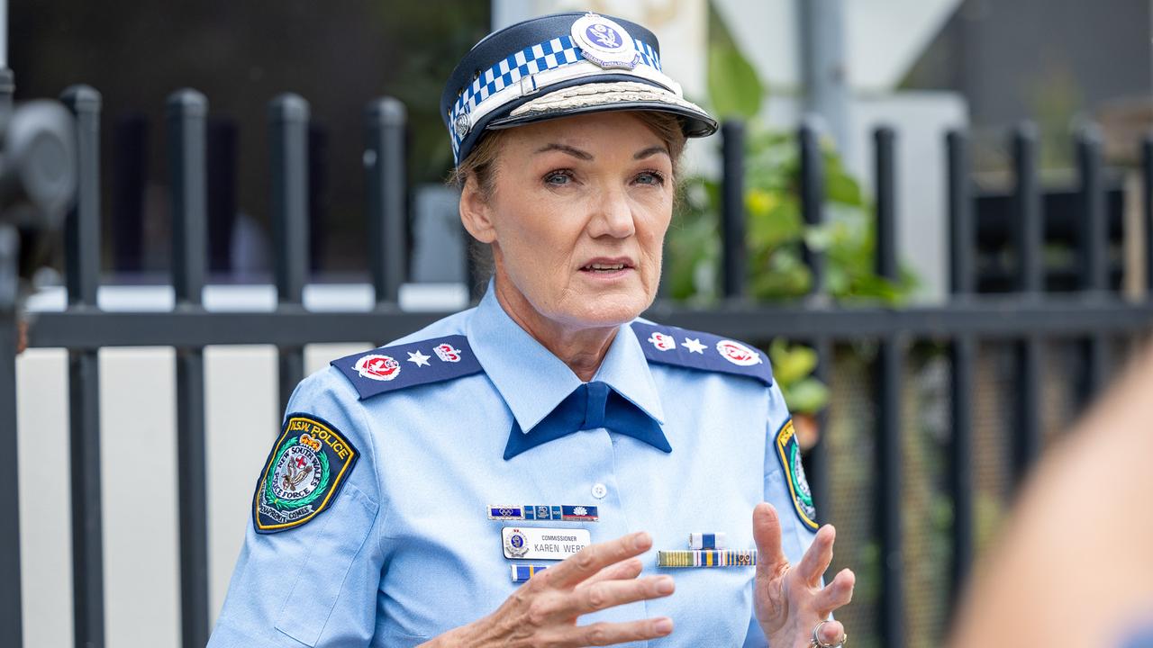 Commissioner Karen Webb has announced her resignation as NSW Police Commissioner, with May 18 as her final day, marking 38 years since she joined the police academy. Picture Thomas Lisson