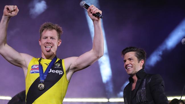 Brandon Flowers was impressed with Jack Riewoldt’s performance. Picture: Alex Coppel.