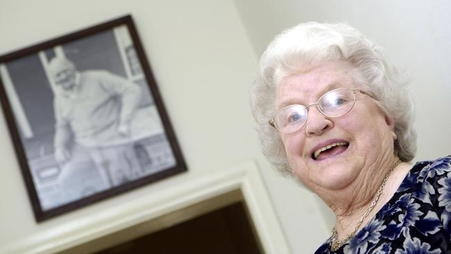 The late Lill Goss, aged 89, in her Port Melbourne home.