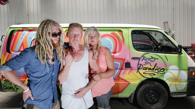 The van was painted with a mural in tribute to Lachie by friends and family after he was killed on 30 August.