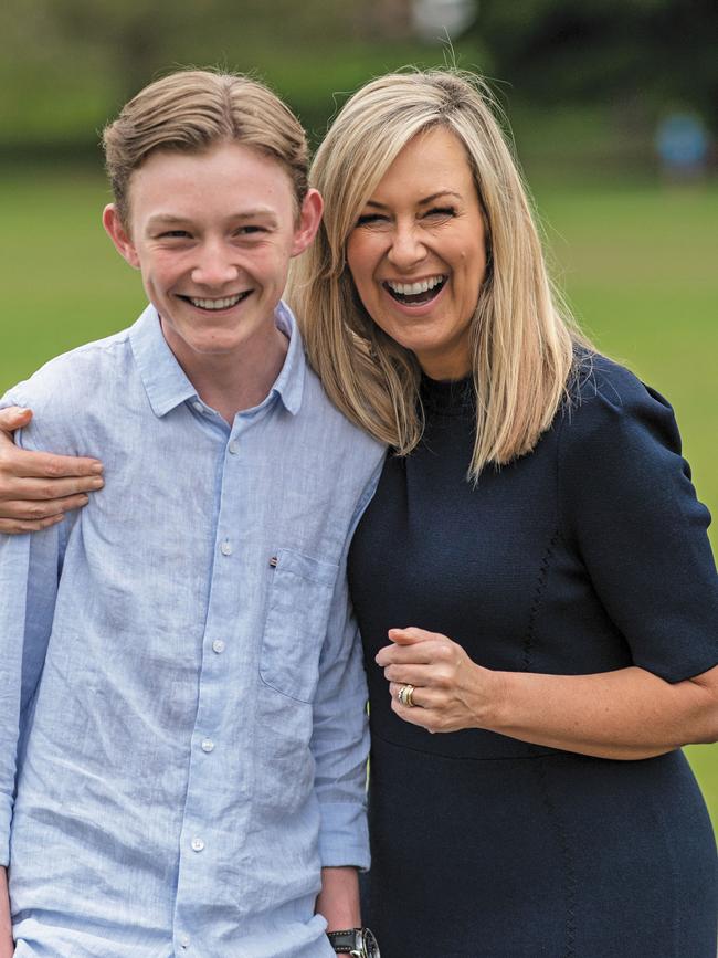 Melissa Doyle with her son Nick in 2019. (Picture: James Gourley)