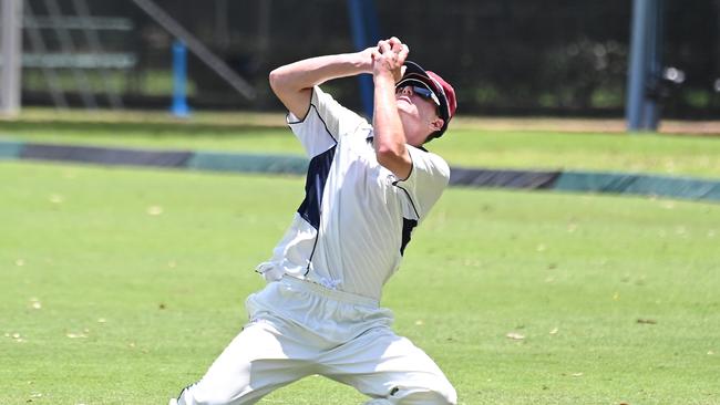 GPS first Xv cricket between BBC v TSS at Parkman Park. Saturday February 17, 2024. Picture, John Gass