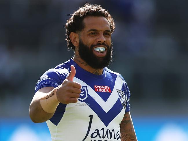 Josh Addo-Carr scored two long-range tries. Picture: Matt King/Getty