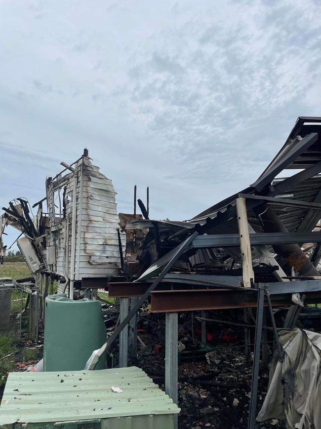 Photos of the Moto home after it was destroyed by fire.