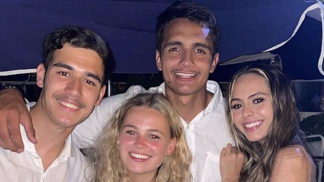 Fevola and Ugle-Hagan (far right) have been teasing their relationship on social media for weeks. Picture: Instagram