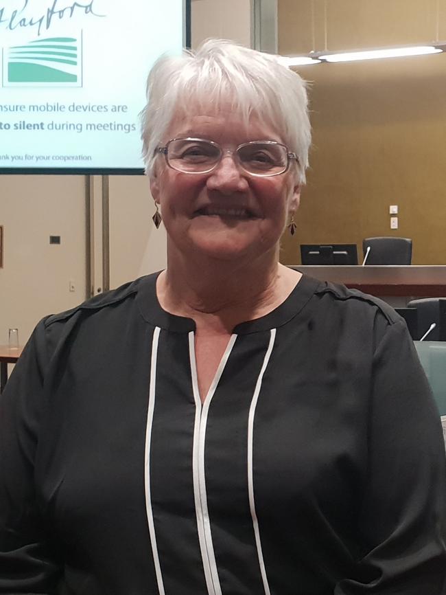 Playford Council deputy mayor Marilyn Baker in the council chamber. Picture: Colin James