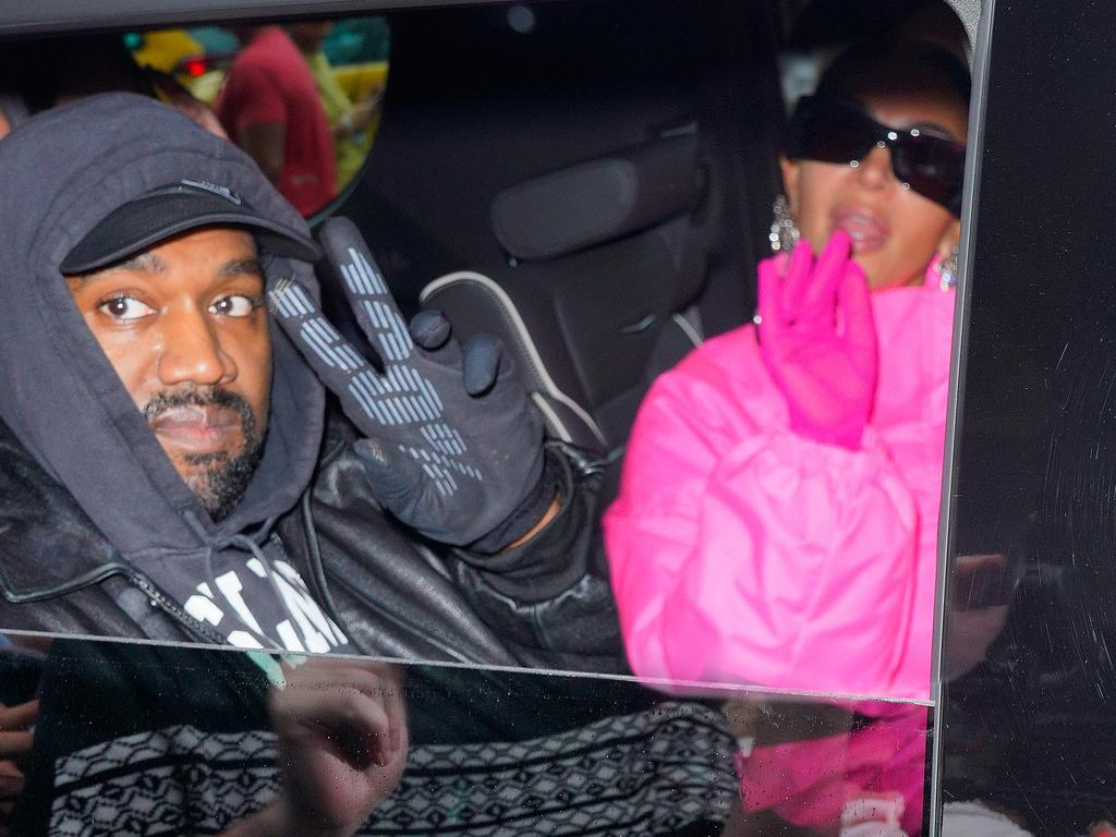 Kanye pictured with Kim on their way to SNL in October, just after he gave his ex-wife the laptop with her sex tape. Picture: Gotham/GC Images